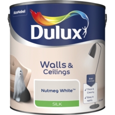 DULUX RETAIL VINYL  SILK Nutmeg White 2.5LITRE
